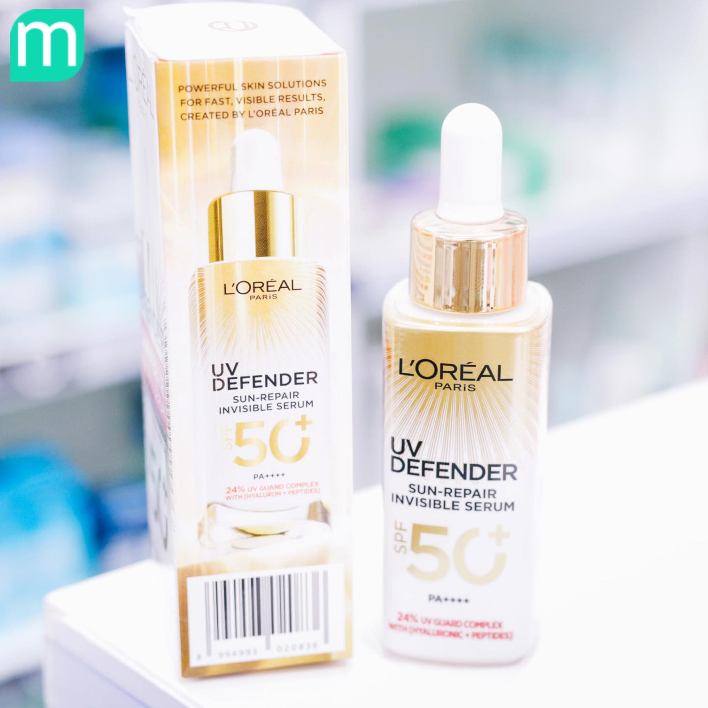 Kem Chống Nắng Loreal UV Defender Sun-Repair Invisible Serum SPF 50+ PA++++ 30ml