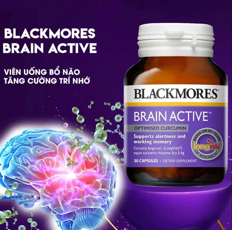 Viên uống BLACKMORES Brain Active Bổ Não 30 VIÊN