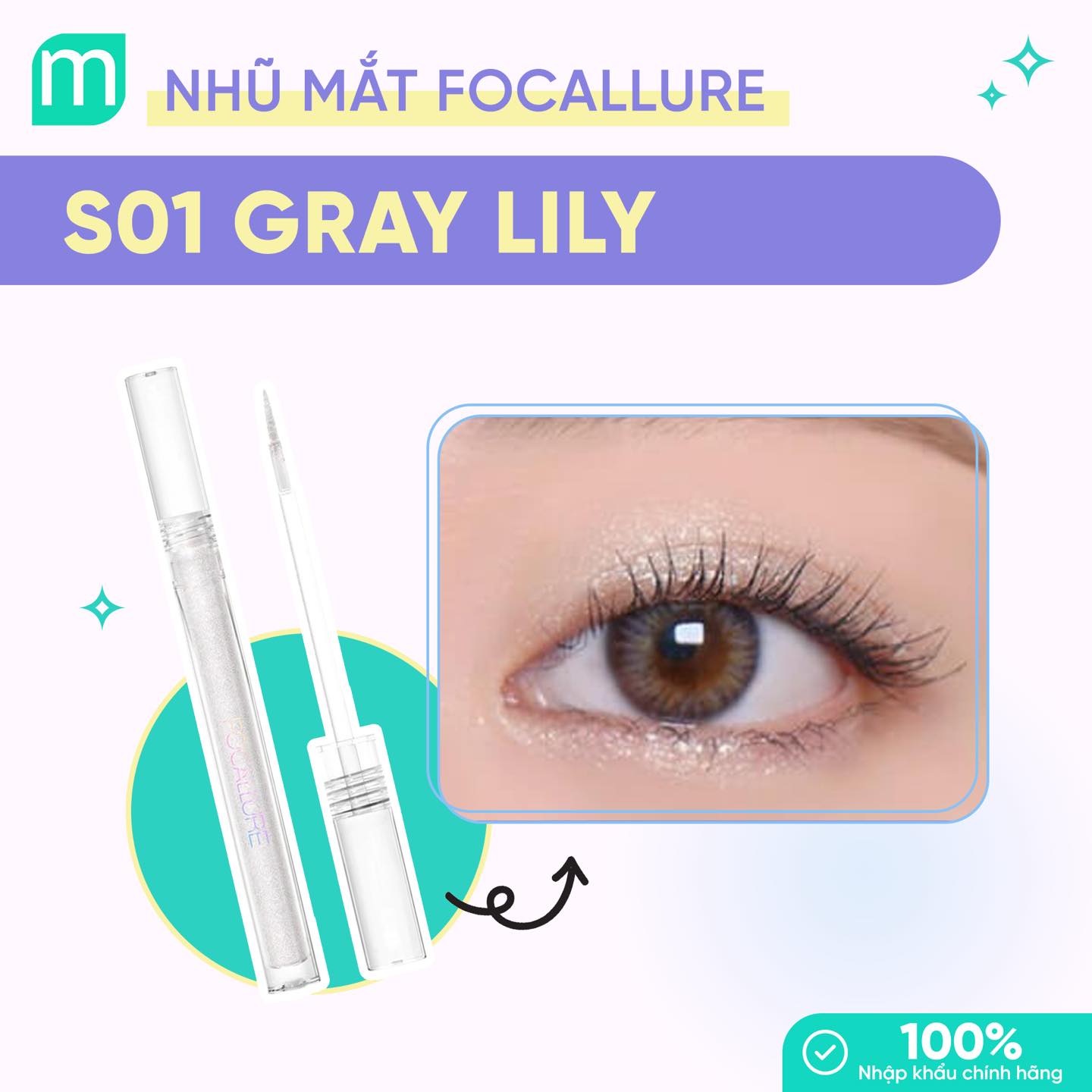 Nhũ Mắt Focallure Glittering Liquid Eyeshadow FA195 19g Nhũ Mắt Focallure Glittering Liquid Eyeshadow FA195 19g