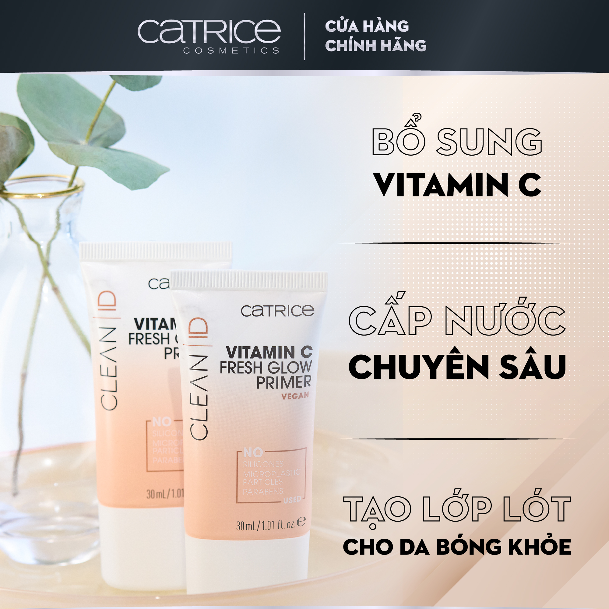 Kem Lót Catrice Vitamin C Fresh Glow 30ML Kem Lót Catrice Vitamin C Fresh Glow 30ML