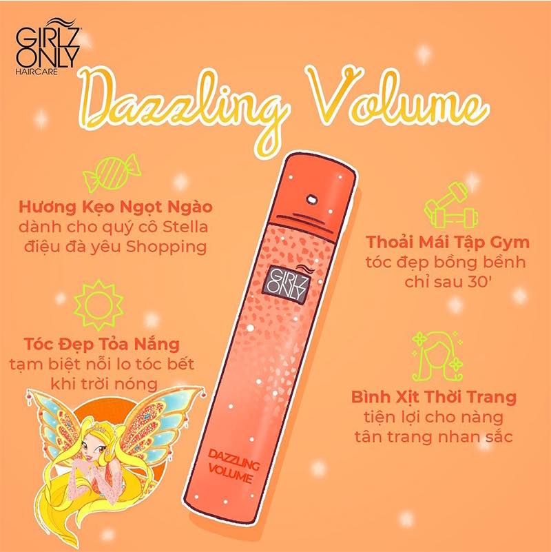 Dầu Gội Khô Girlz Only Dry Shampoo 200ml