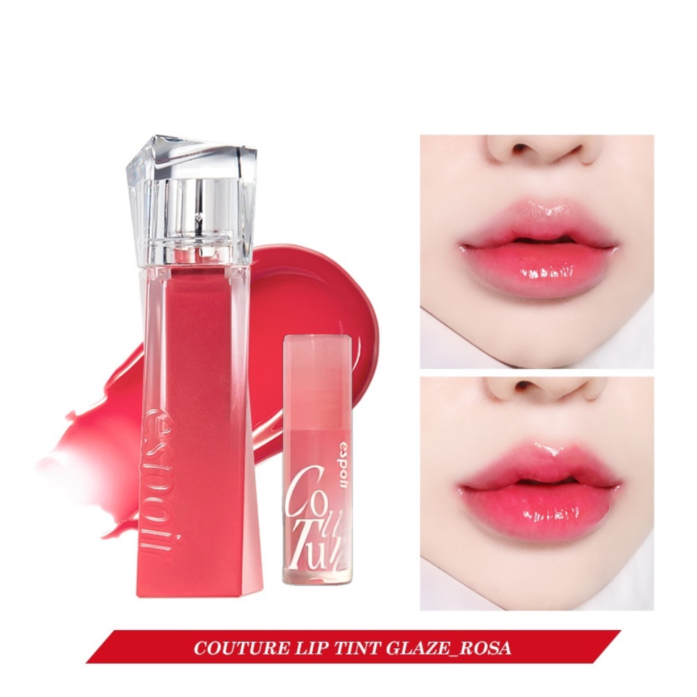 Set Son Kem Espoir Couture Lip Tint Glaze 5.5g + Son Mini Lip Gloss Rosy Beam