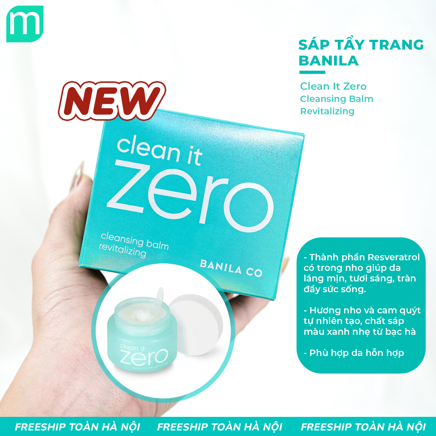 Sáp Tẩy Trang Banila Co Clean it Zero Cleansing Balm 100ML