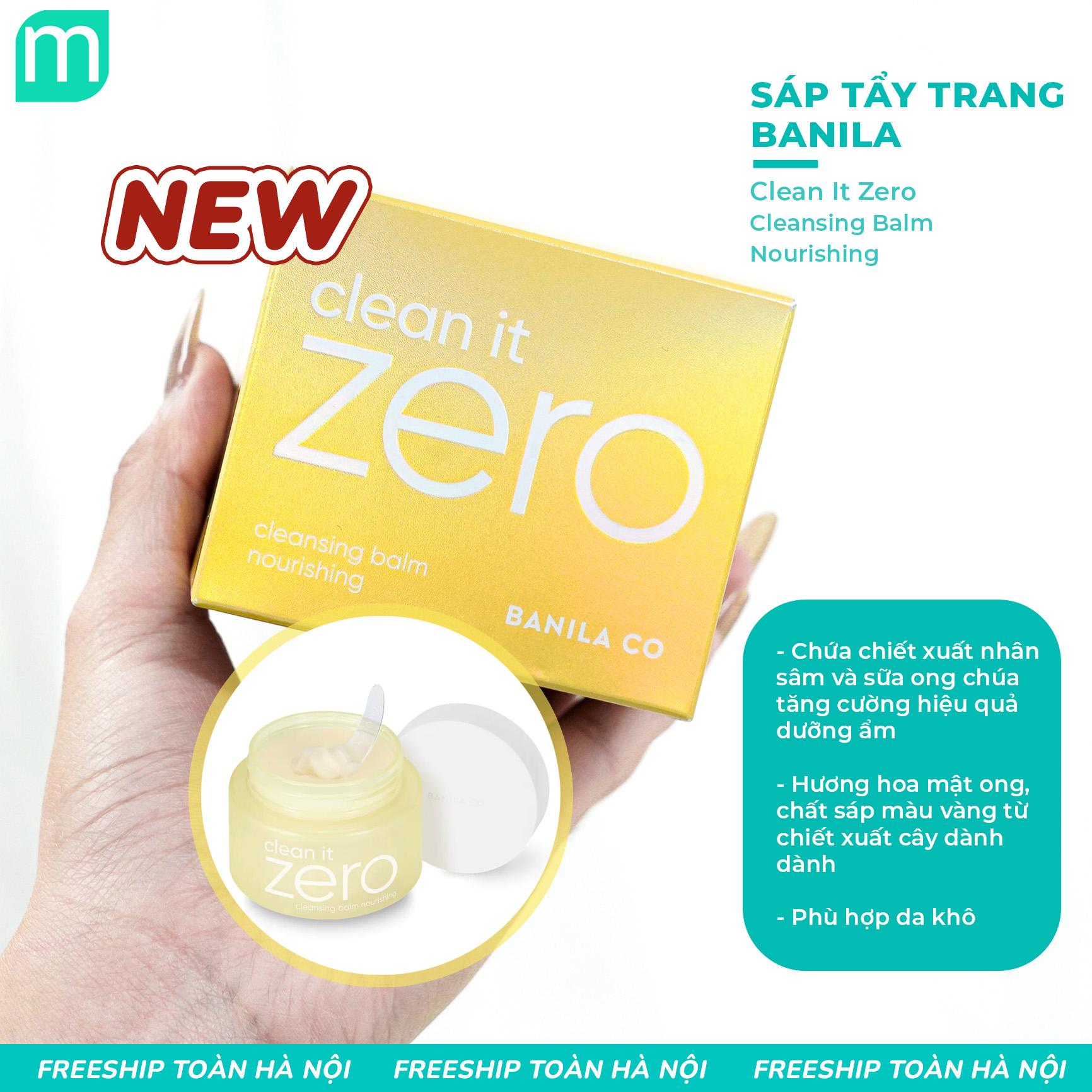 Sáp Tẩy Trang Banila Co Clean it Zero Cleansing Balm 100ML