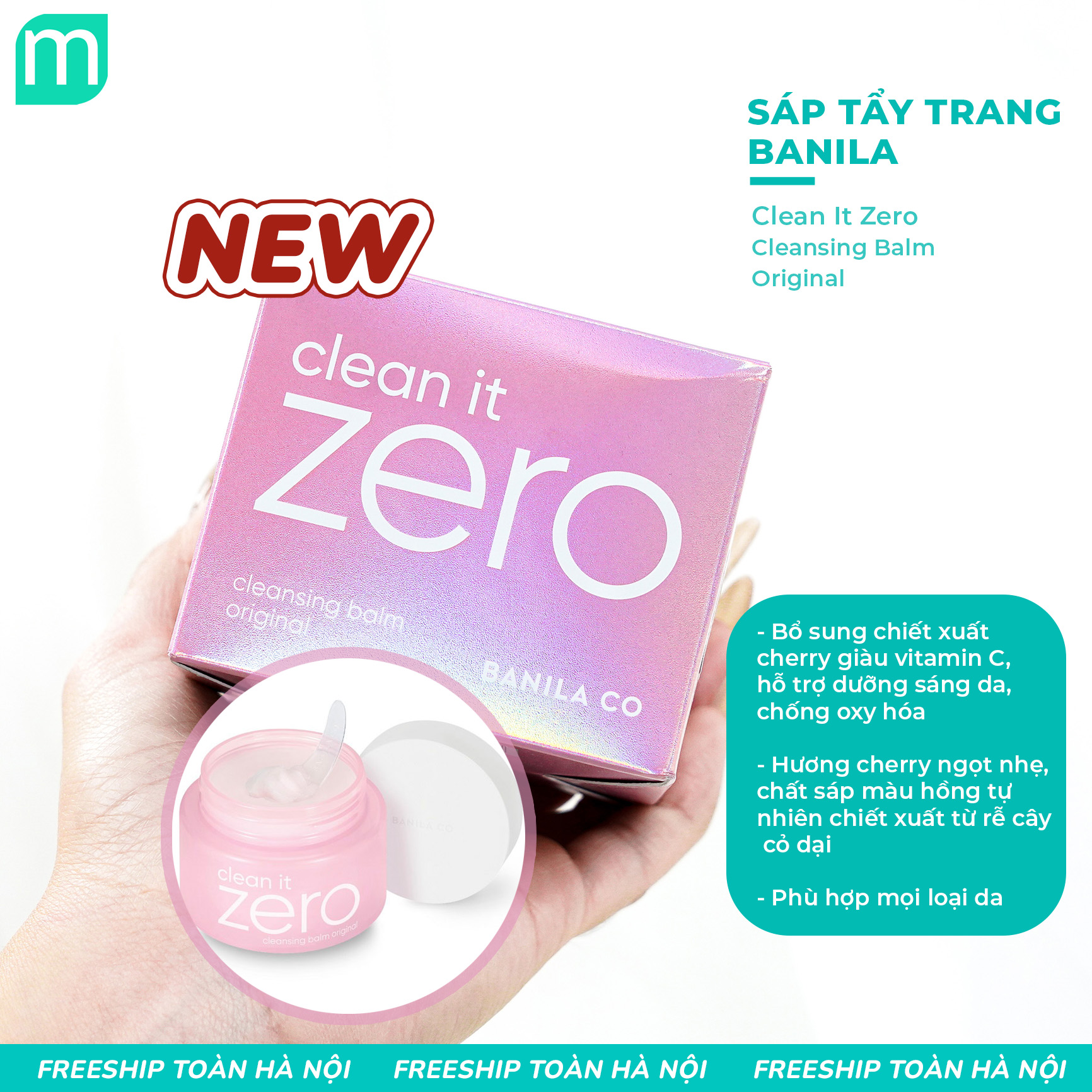 Sáp Tẩy Trang Banila Co Clean it Zero Cleansing Balm 100ML