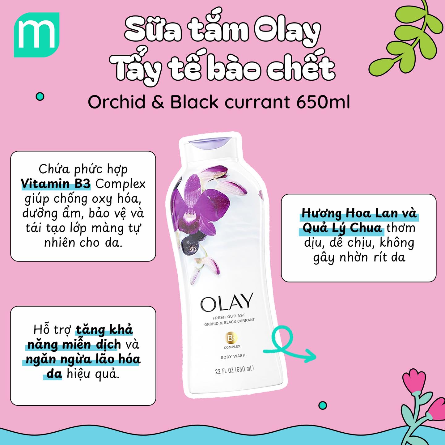 Sữa Tắm Olay Body Wash