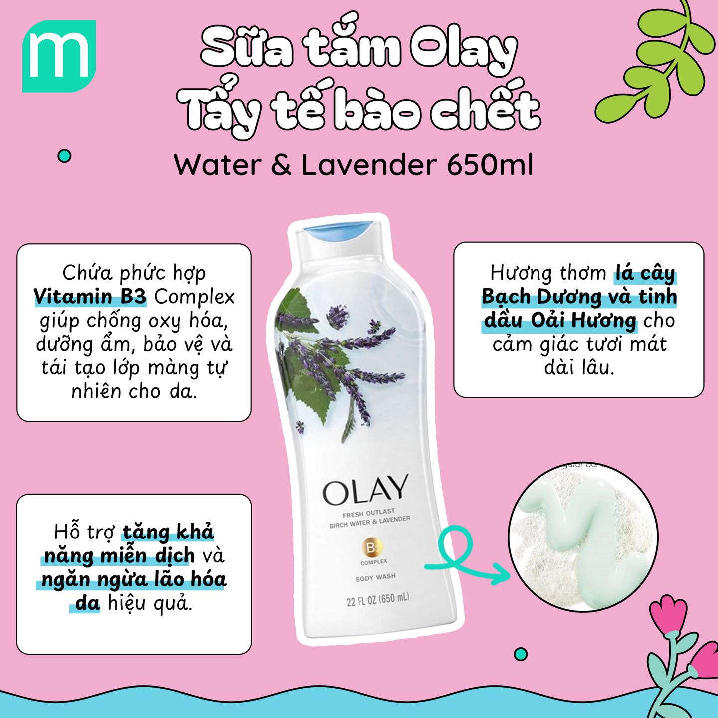 Sữa Tắm Olay Body Wash