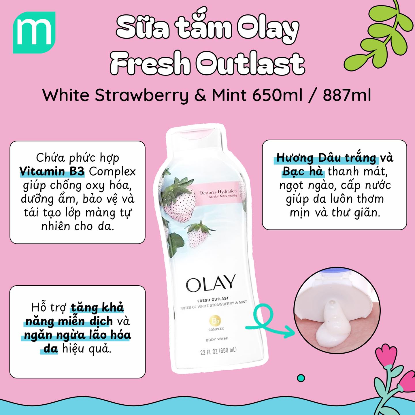 Sữa Tắm Olay Body Wash
