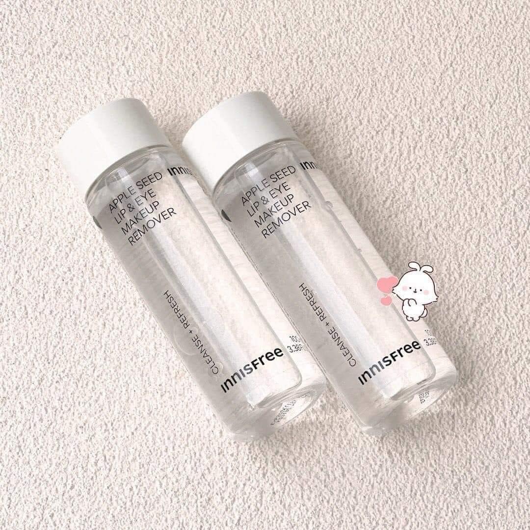 Nước Tẩy Trang Mắt Môi Innisfree Apple Seed Lip & Eye Makeup Remover 100ml