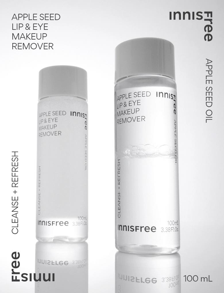 Nước Tẩy Trang Mắt Môi Innisfree Apple Seed Lip & Eye Makeup Remover 100ml