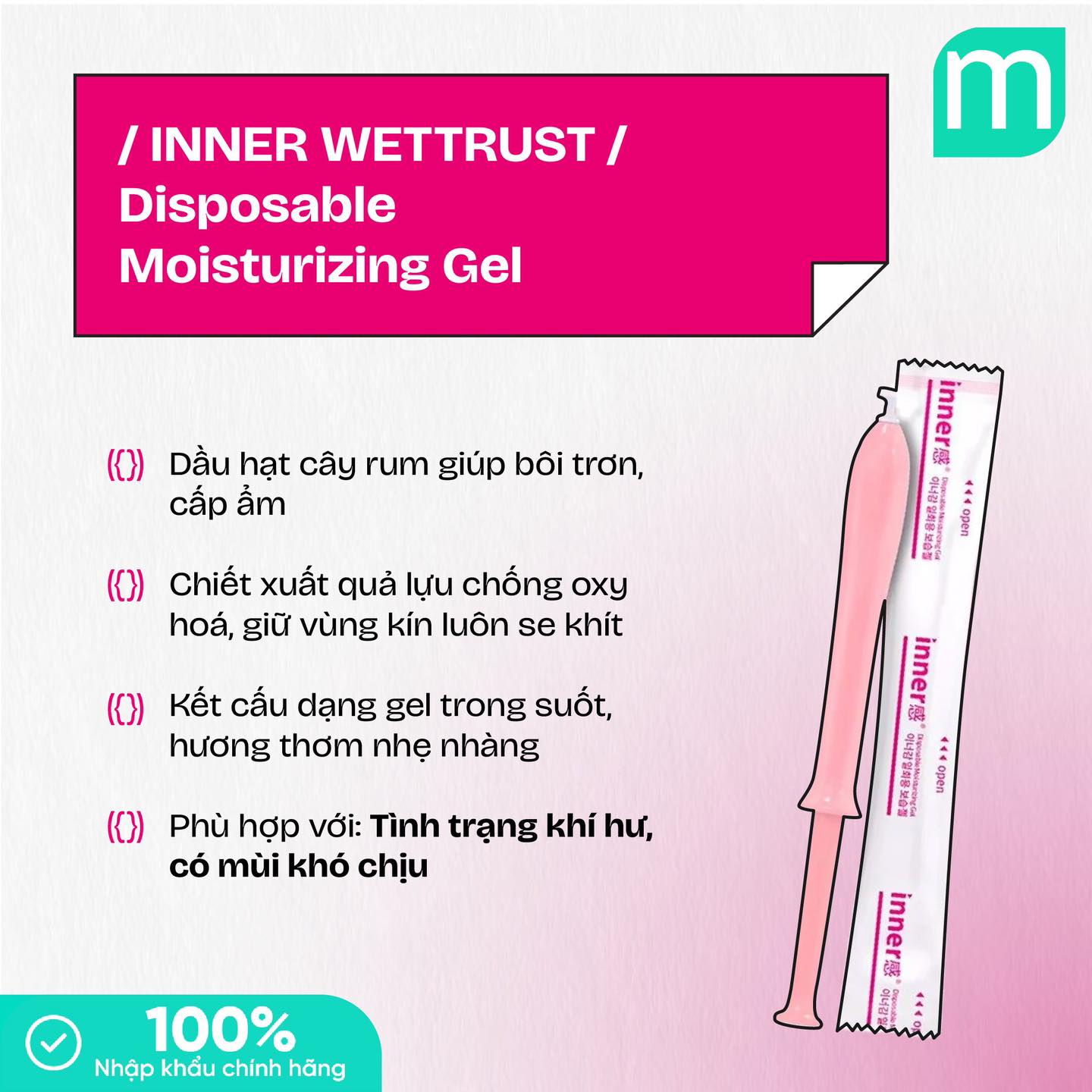 Đũa Thần Phụ Khoa Inner Wettrust Disposable Multicare Essence Gel