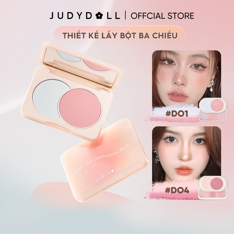 Phấn Má Judydoll 2 Màu Dual Color Combination Blush 6G