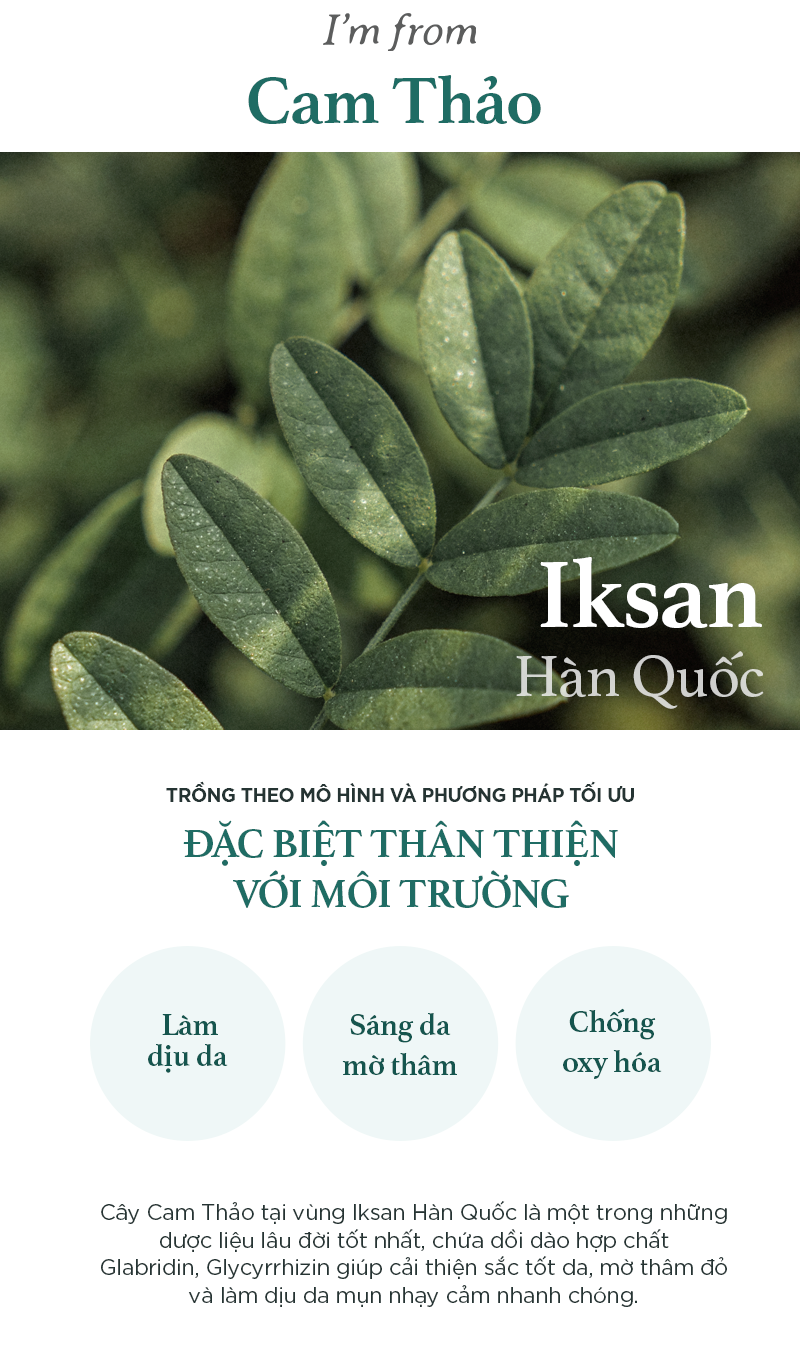 Kem Dưỡng Cam Thảo I'm From Licorice Calming Cream 50ml