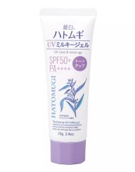 Kem Chống Nắng Hatomugi The Tone Up UV Milky Gel UV Care & Tone Up Tím 70G