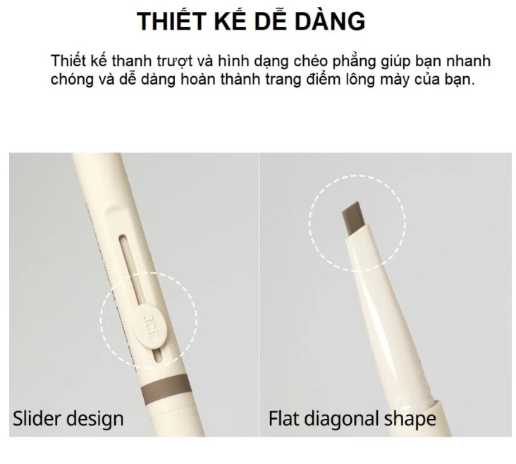 Chì Kẻ Mày 3CE Easy Brown Designing Chì Kẻ Mày 3CE Easy Brown Designing