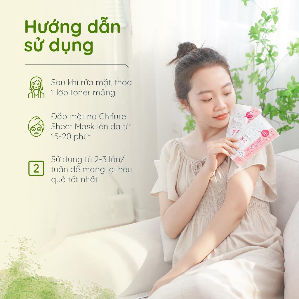 Mặt Nạ Giấy Dưỡng Ẩm Chifure Sheet Mask 16ML x 4 Miếng