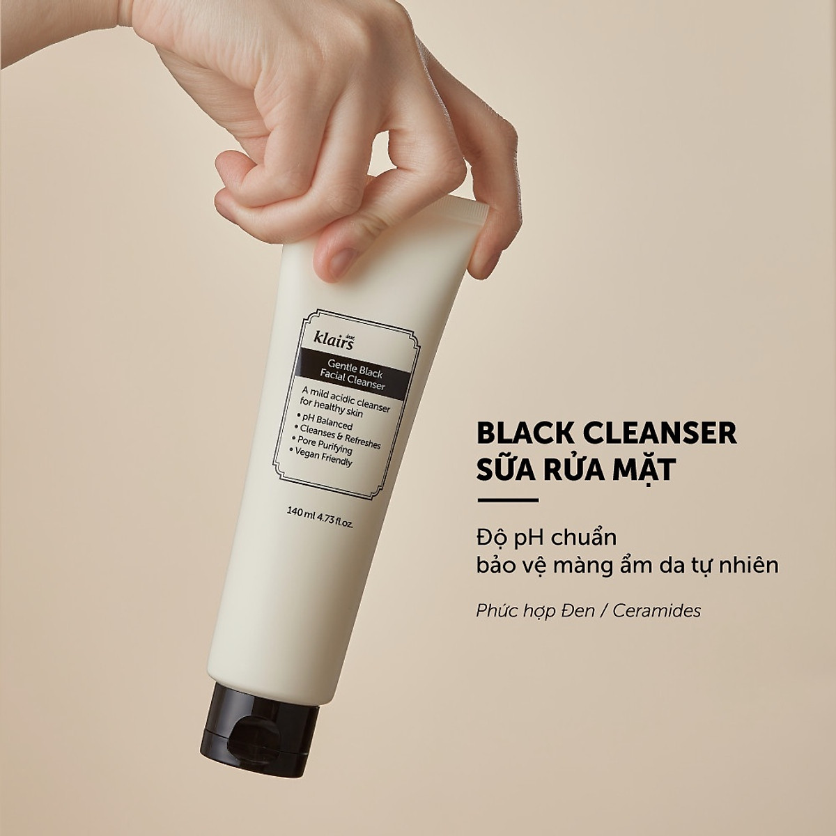 Sữa Rửa Mặt Klairs Gentle Black Facial Cleanser 140ml Sữa Rửa Mặt Klairs Gentle Black Facial Cleanser 140ml