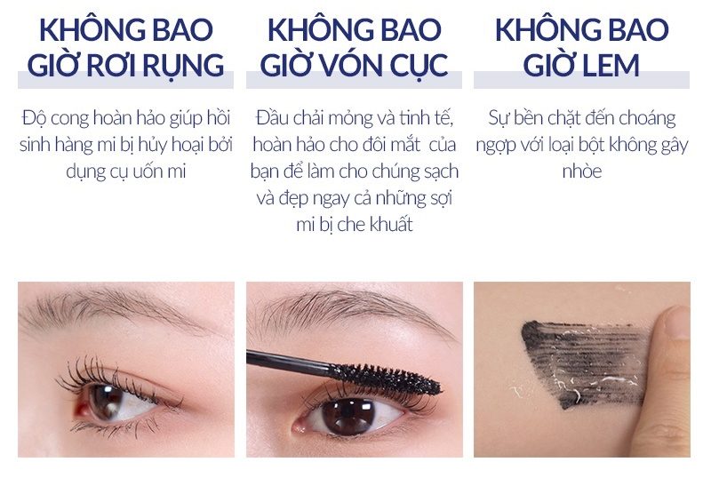 Mascara Làm Dày Mi BBIA Never Die 7g