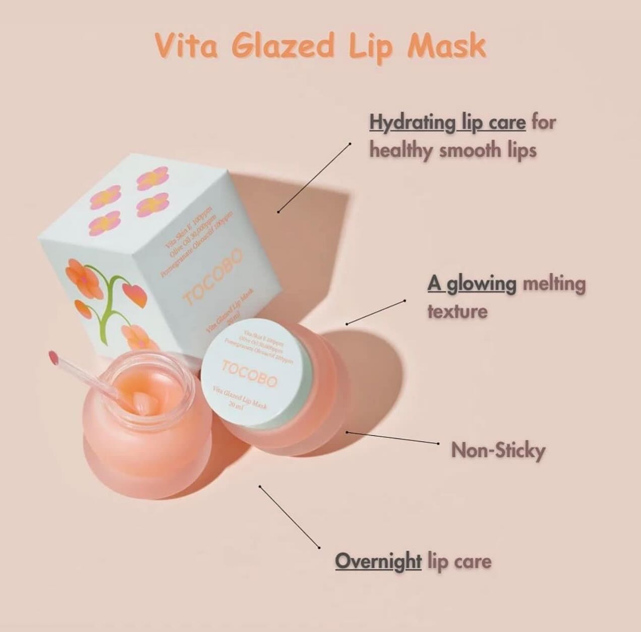 Mặt Nạ Ngủ Dưỡng Môi Tocobo Vita Glazed Lip Mask 20ml Mặt Nạ Ngủ Dưỡng Môi Tocobo Vita Glazed Lip Mask 20ml