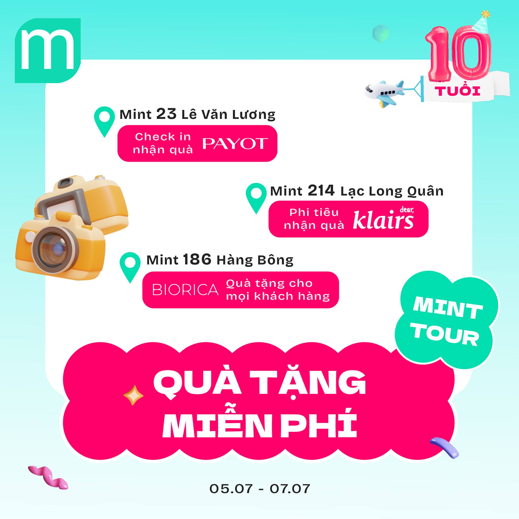 MỪNG MINT 10 TUỔI – ƯU ĐÃI THEO ĐUỔI MỪNG MINT 10 TUỔI – ƯU ĐÃI THEO ĐUỔI