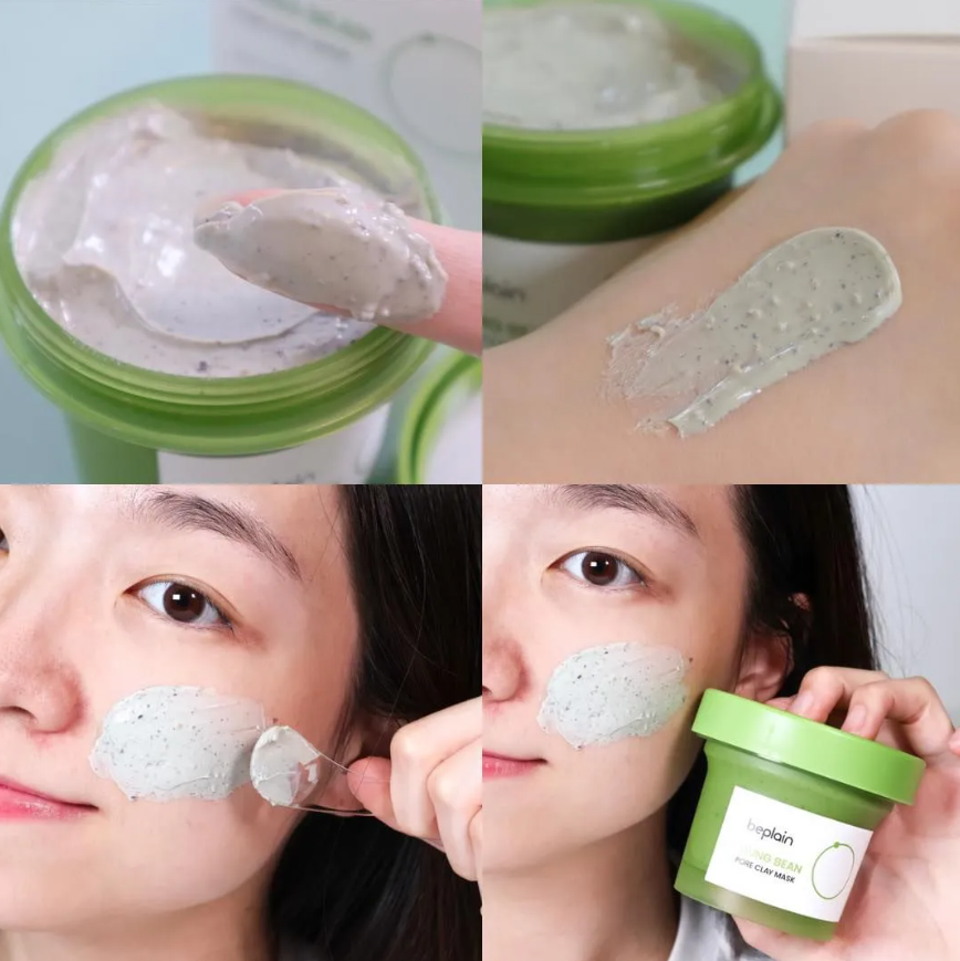 Mặt Nạ Đất Sét Beplain Mung Bean Pore Clay 120ml