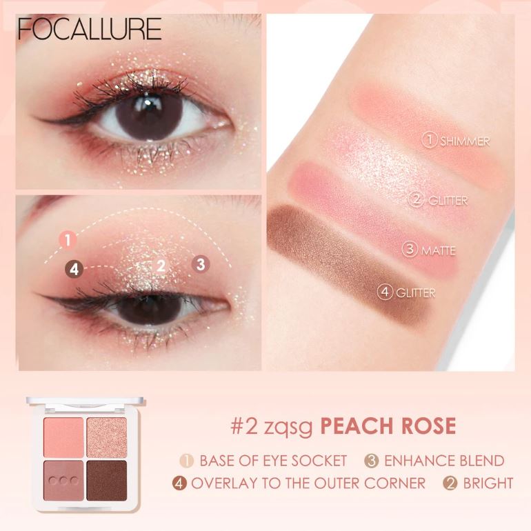 Bảng Mắt Focallure 4 Ô Eyeshadow Palette