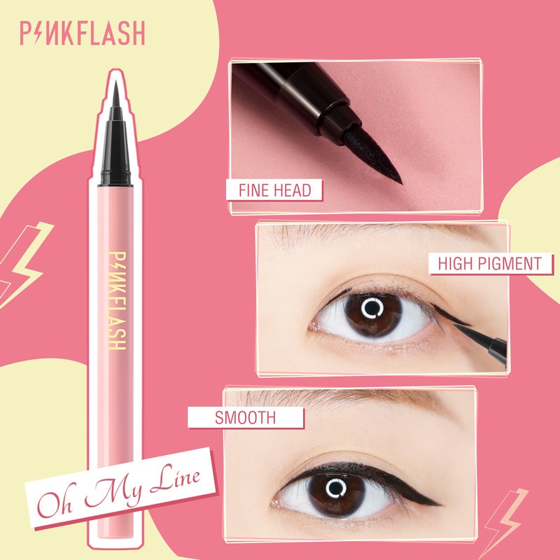 Kẻ Mắt Focallure Pinkflash Waterproof Easy Eyeliner 0.6g Brown