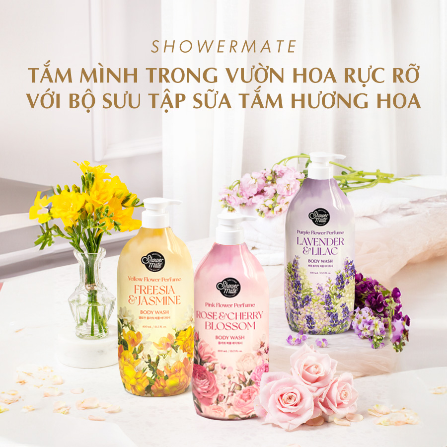 Sữa Tắm Shower Mate Flower Perfume 400ml - Mint Cosmetics - Save The ...
