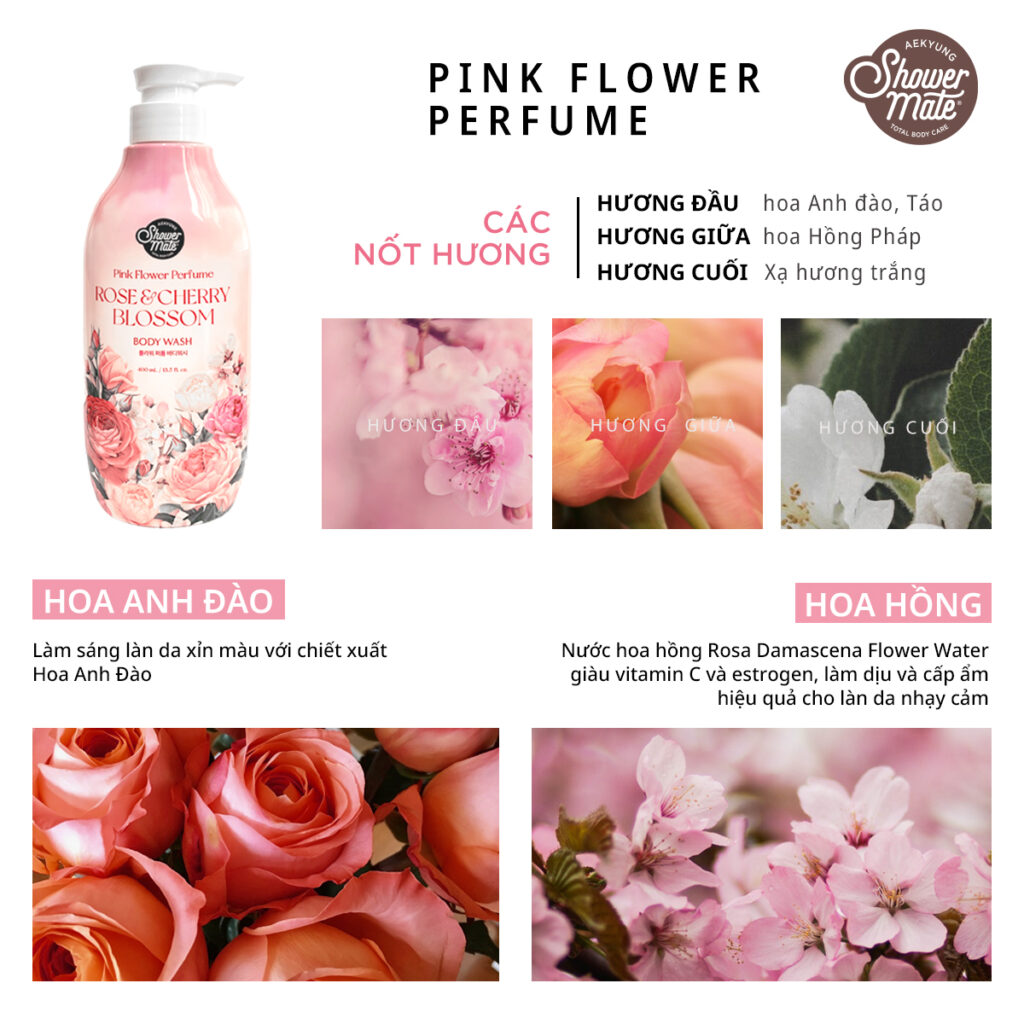 Sữa Tắm Shower Mate Flower Perfume 400ml - Mint Cosmetics - Save The ...