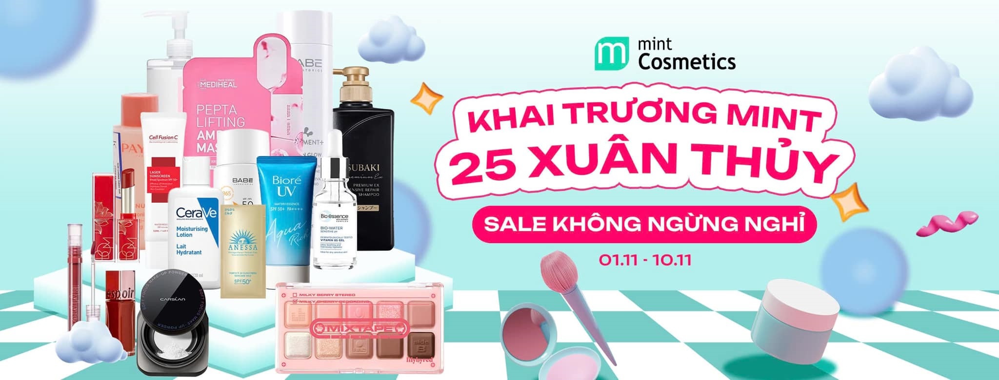 Khai trương Mint 25 Xuân Thủy - Sale không ngừng nghỉ