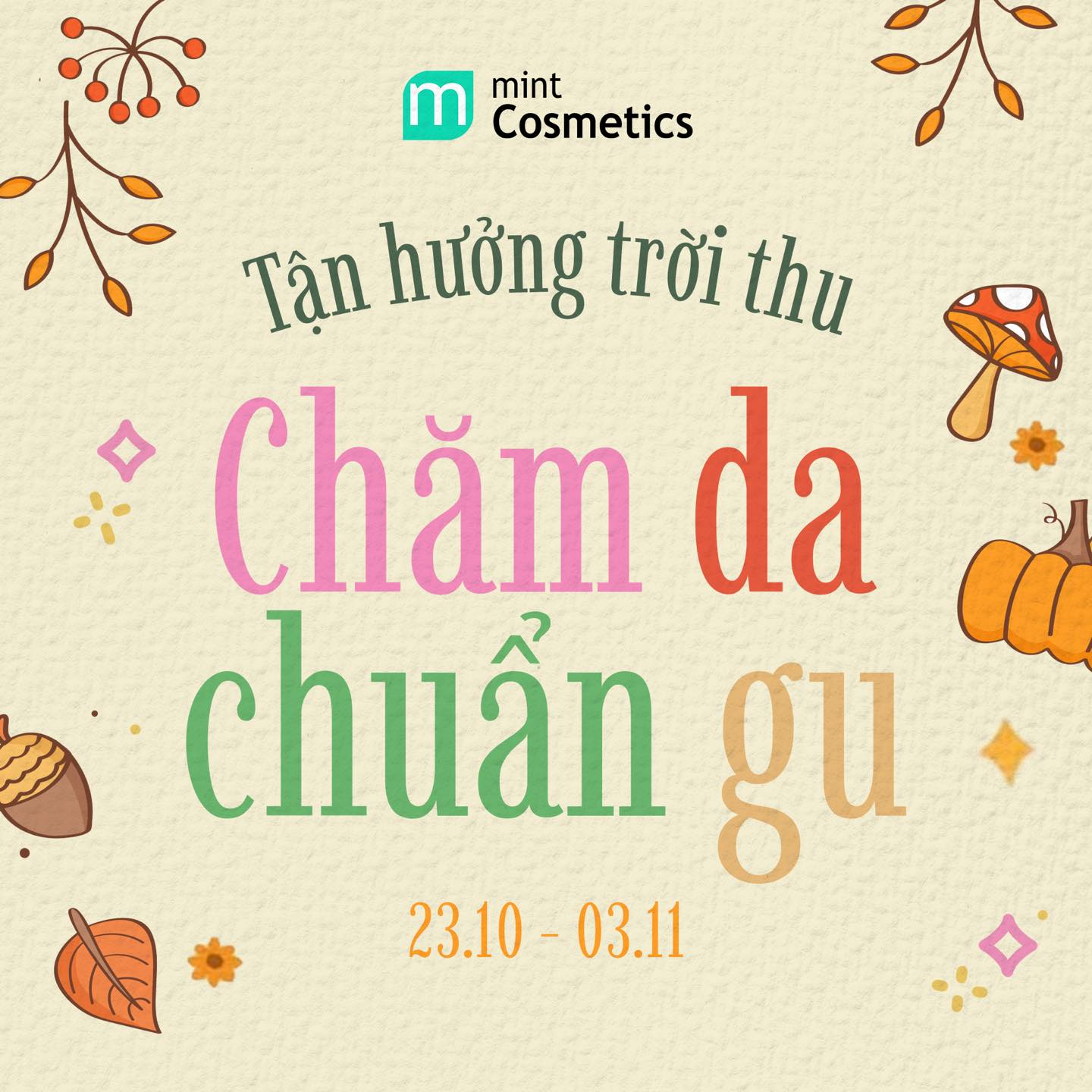 Tận Hưởng Trời Thu - Chăm da chuẩn gu