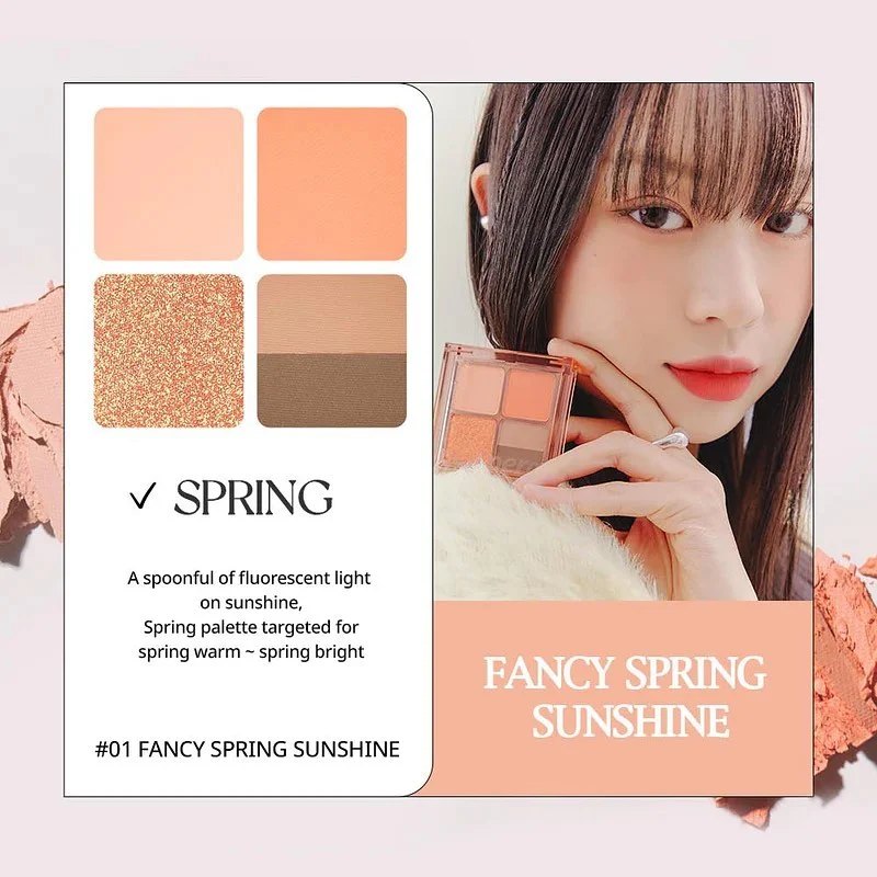 Make up hàng ngày đơn giản hơn với Peripera ink pocket shadow palette