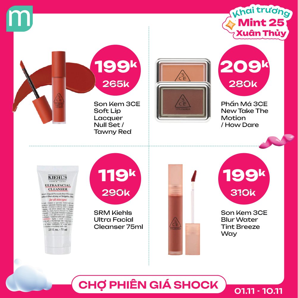 Khai trương Mint 25 Xuân Thủy - Sale không ngừng nghỉ