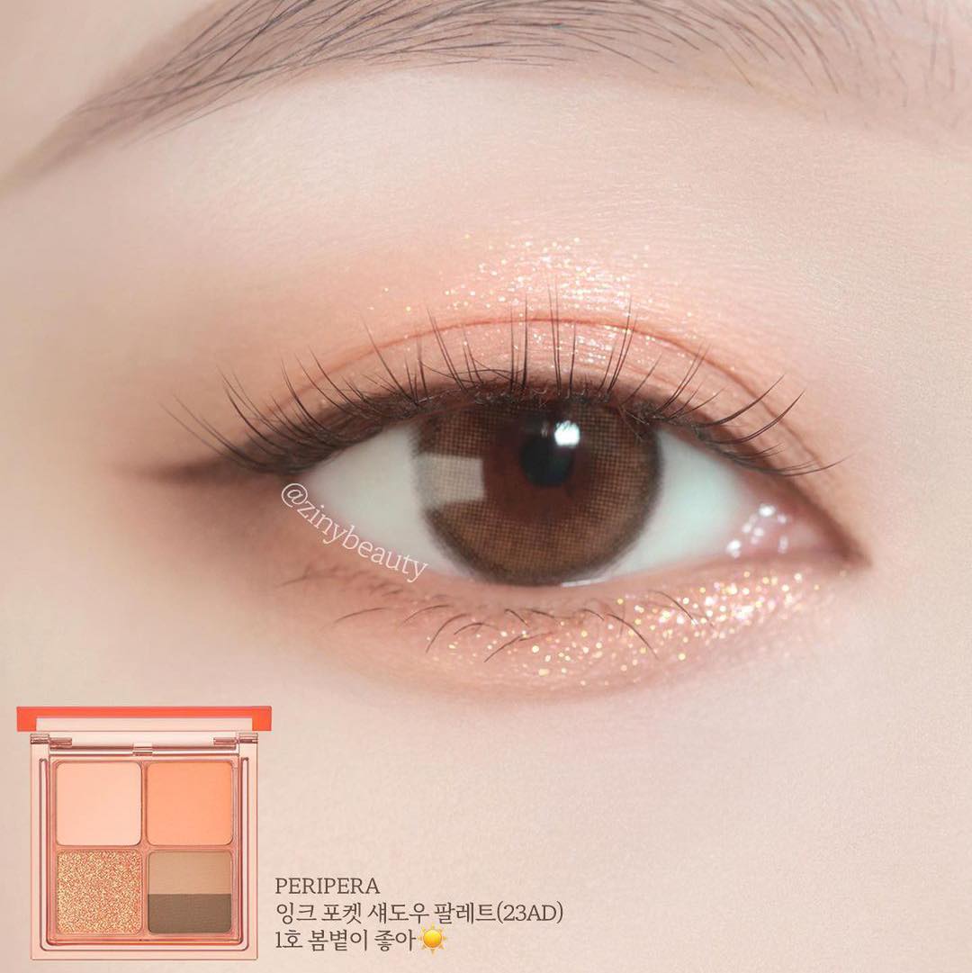 Make up hàng ngày đơn giản hơn với Peripera ink pocket shadow palette