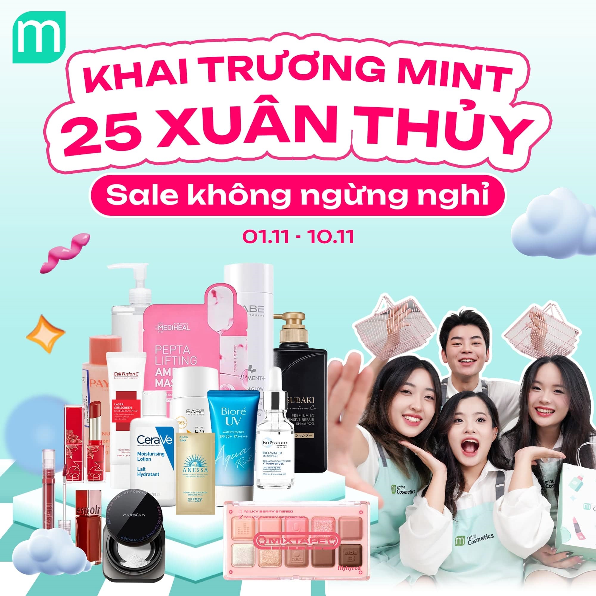 Khai trương Mint 25 Xuân Thủy - Sale không ngừng nghỉ