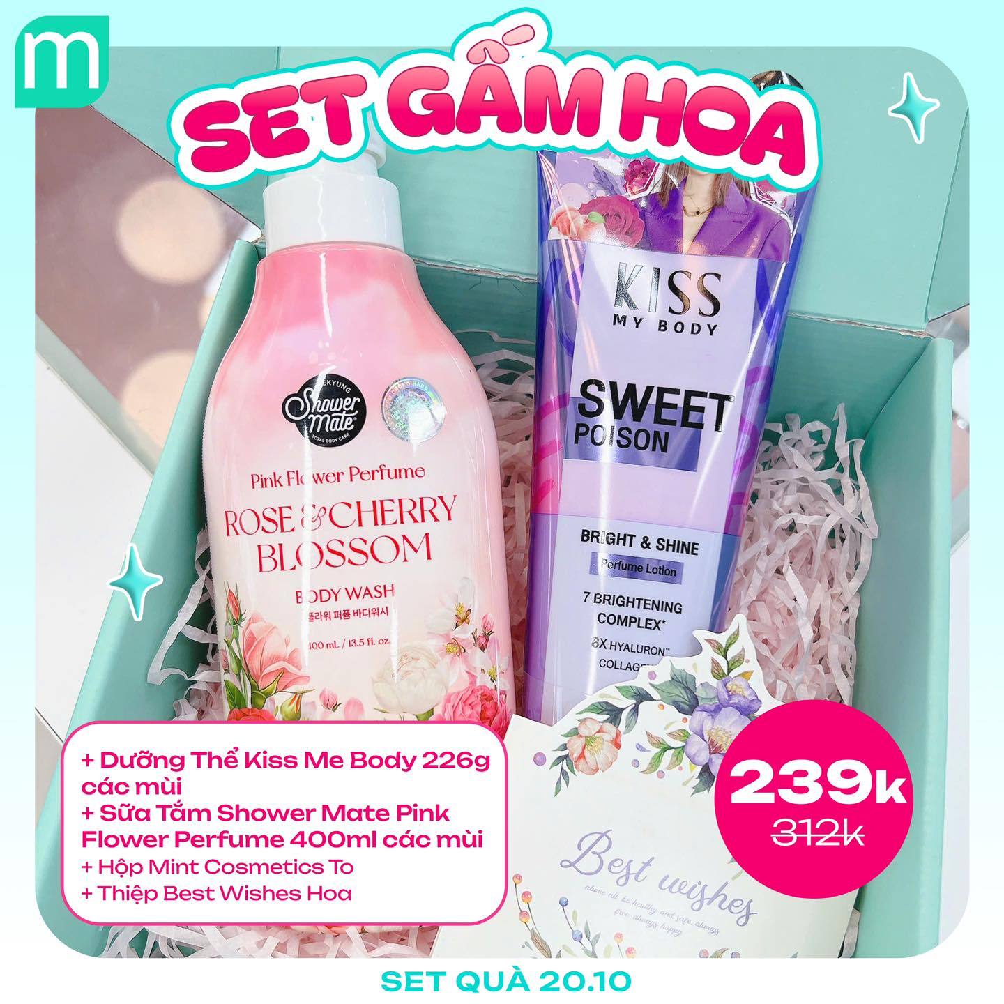 TỔNG HỢP 57 SET QUÀ 20/10 TẠI MINT COSMETICS