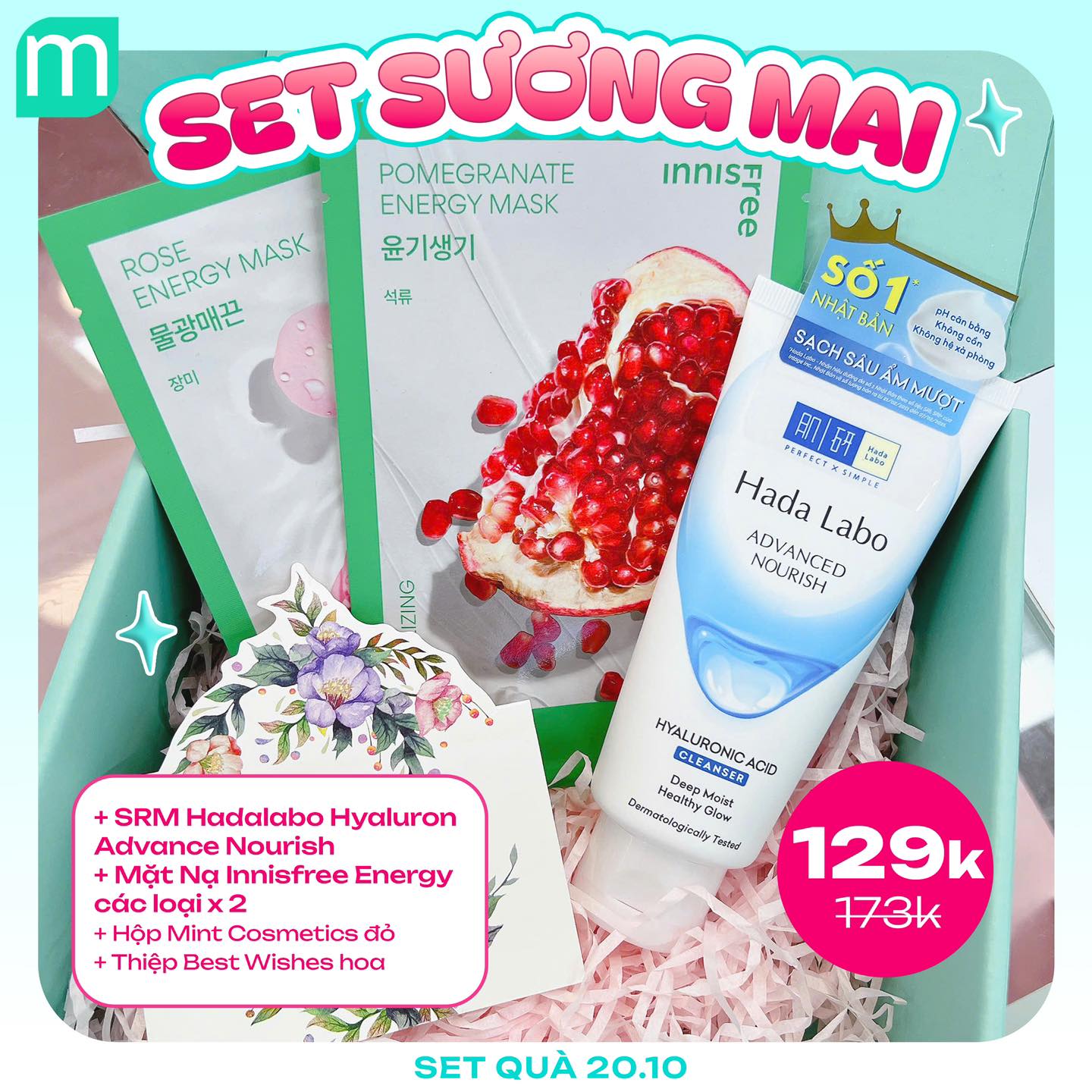 TỔNG HỢP 57 SET QUÀ 20/10 TẠI MINT COSMETICS