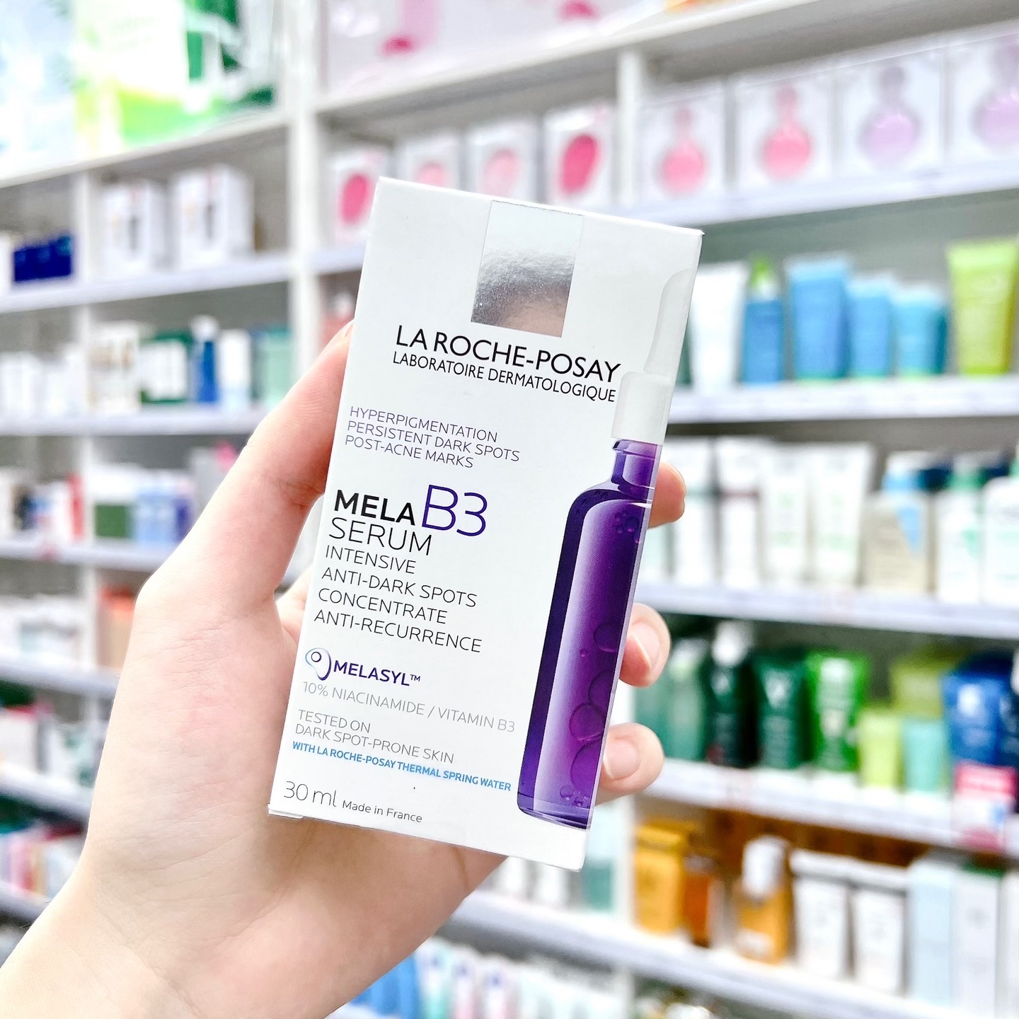 Routine Laroche Posay dưỡng trắng