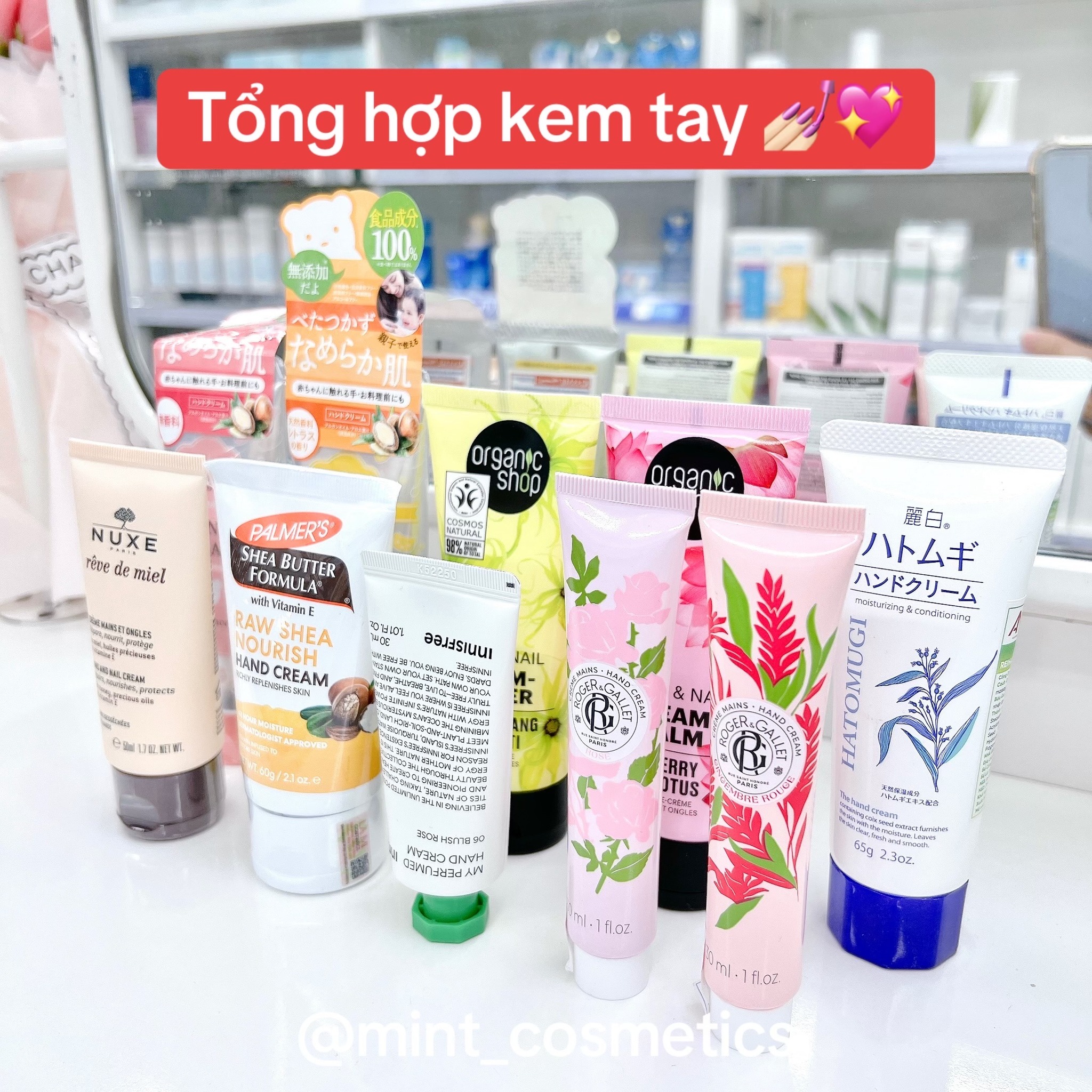 Các dòng kem tay tại Mint Cosmetics (6 loại)