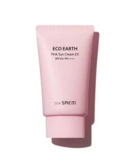Kem Chống Nắng The Saem Eco Earth Pink Sun Cream SPF50+/PA+++ 50G (Hồng)