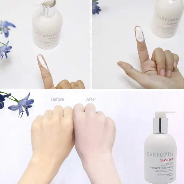 Kem Dưỡng Body Caryophy Glass Skin In Shower Body Tone–Up Cream 300G