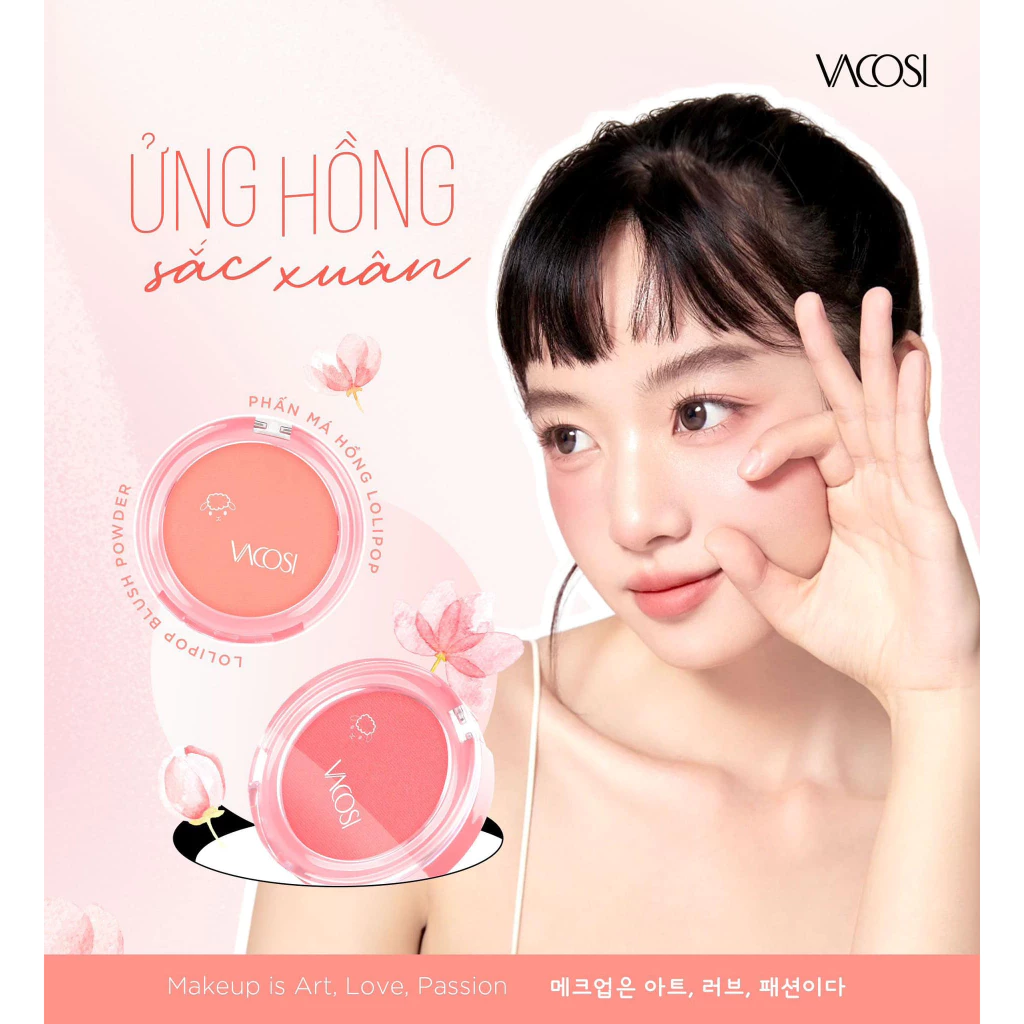 Phấn Má Hồng Vacosi Natural Studio Lolipop Blush Powder