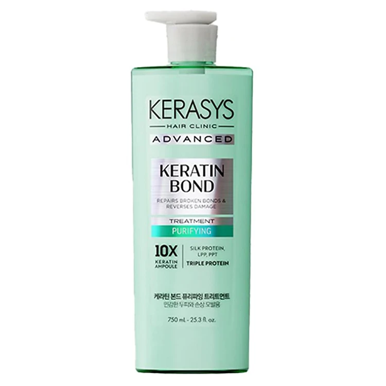 Bộ Dầu Gội Xả Kerasys Keratin Bond Purifying 600ml Bộ Dầu Gội Xả Kerasys Keratin Bond Purifying 600ml - Ảnh 3