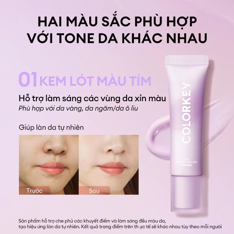 Kem Lót Colorkey Light Weight Polish Primer 30g Kem Lót Colorkey Light Weight Polish Primer 30g