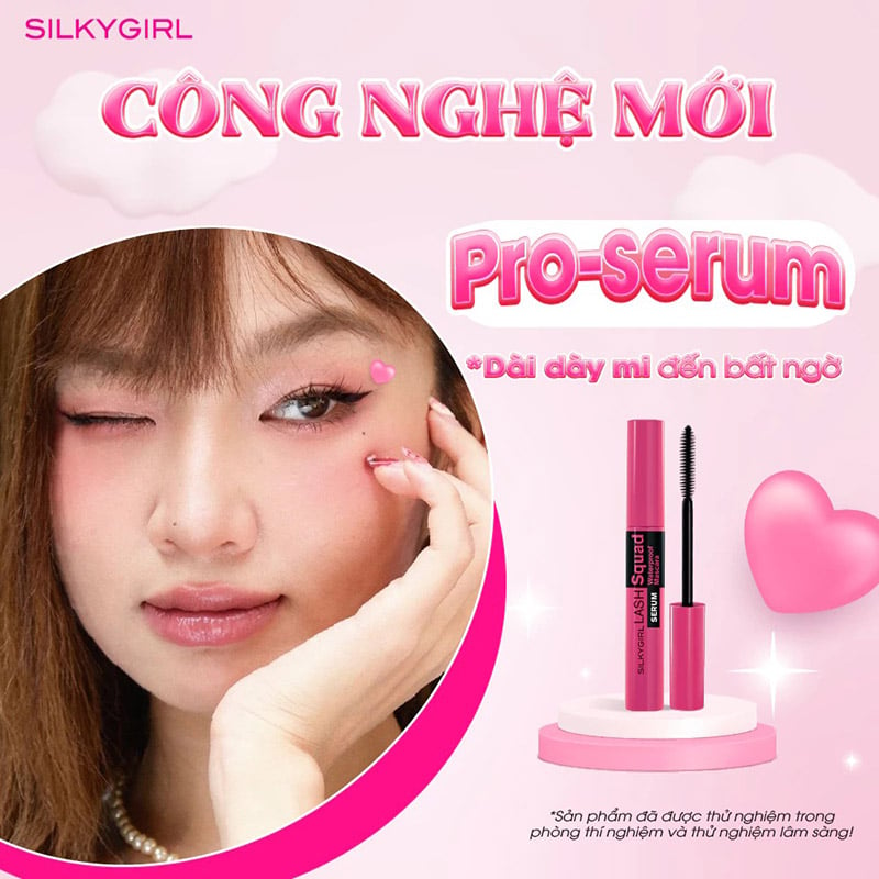 Mascara Silky Girl Lash Squad Serum Waterproof 01 Intense 4ML 