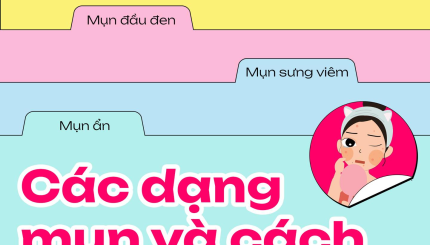4 dạng mụn phổ biến và cách xử lý cơ bản