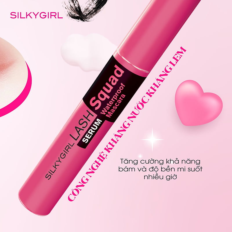 Mascara Silky Girl Lash Squad Serum Waterproof 01 Intense 4ML 