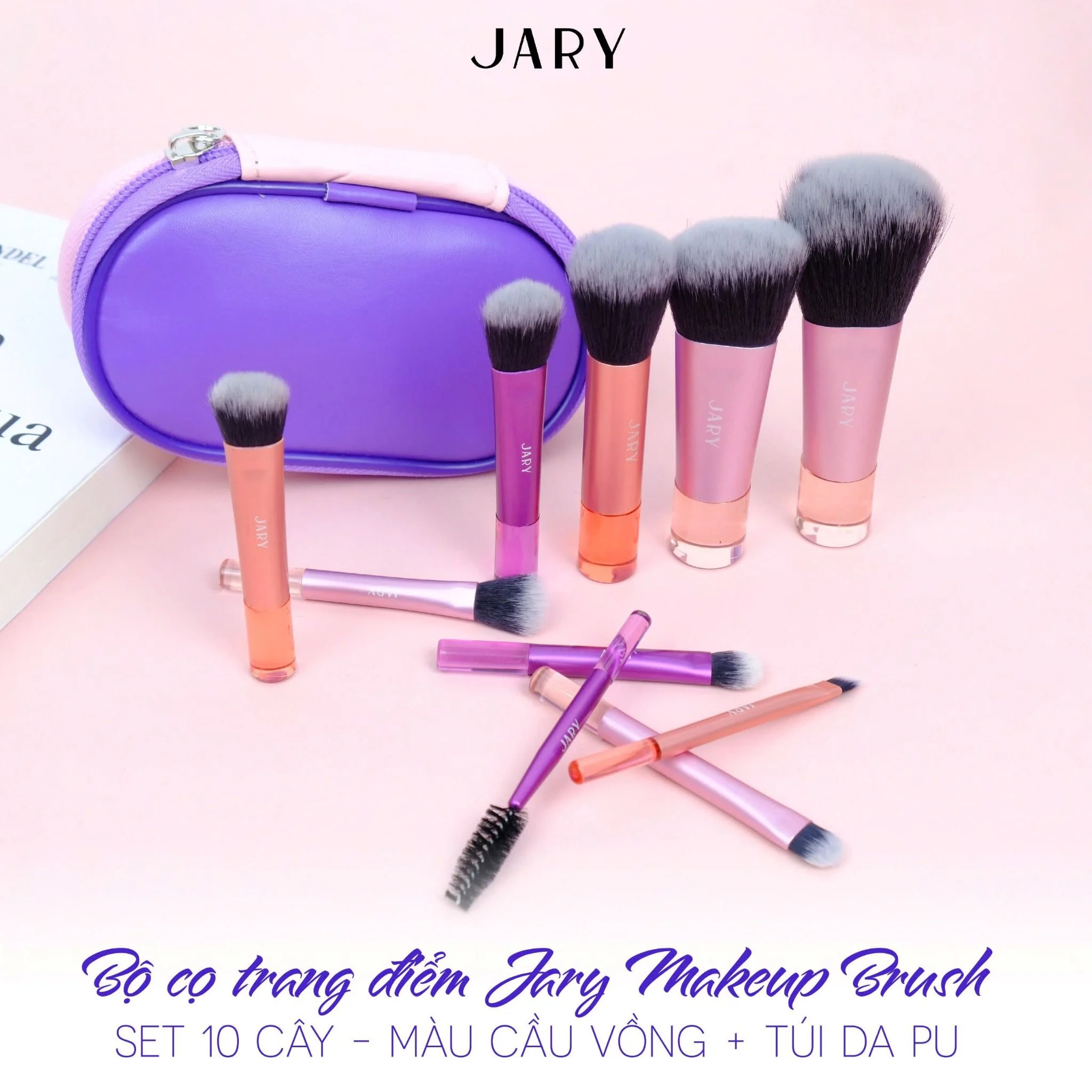 Set Cọ Trang điểm Jary Makeup Brush 10 Cây Set Cọ Trang điểm Jary Makeup Brush 10 Cây