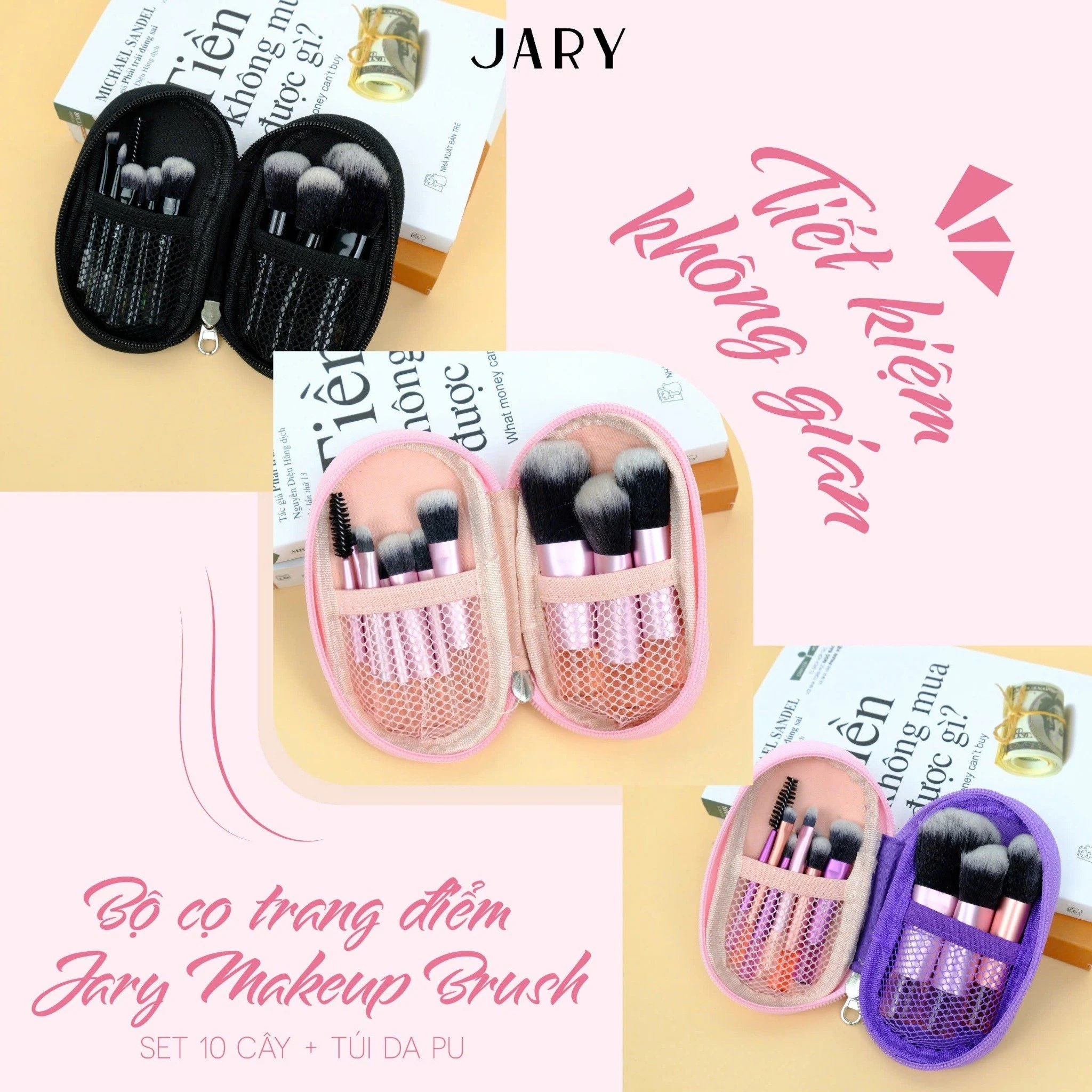 Set Cọ Trang điểm Jary Makeup Brush 10 Cây Set Cọ Trang điểm Jary Makeup Brush 10 Cây