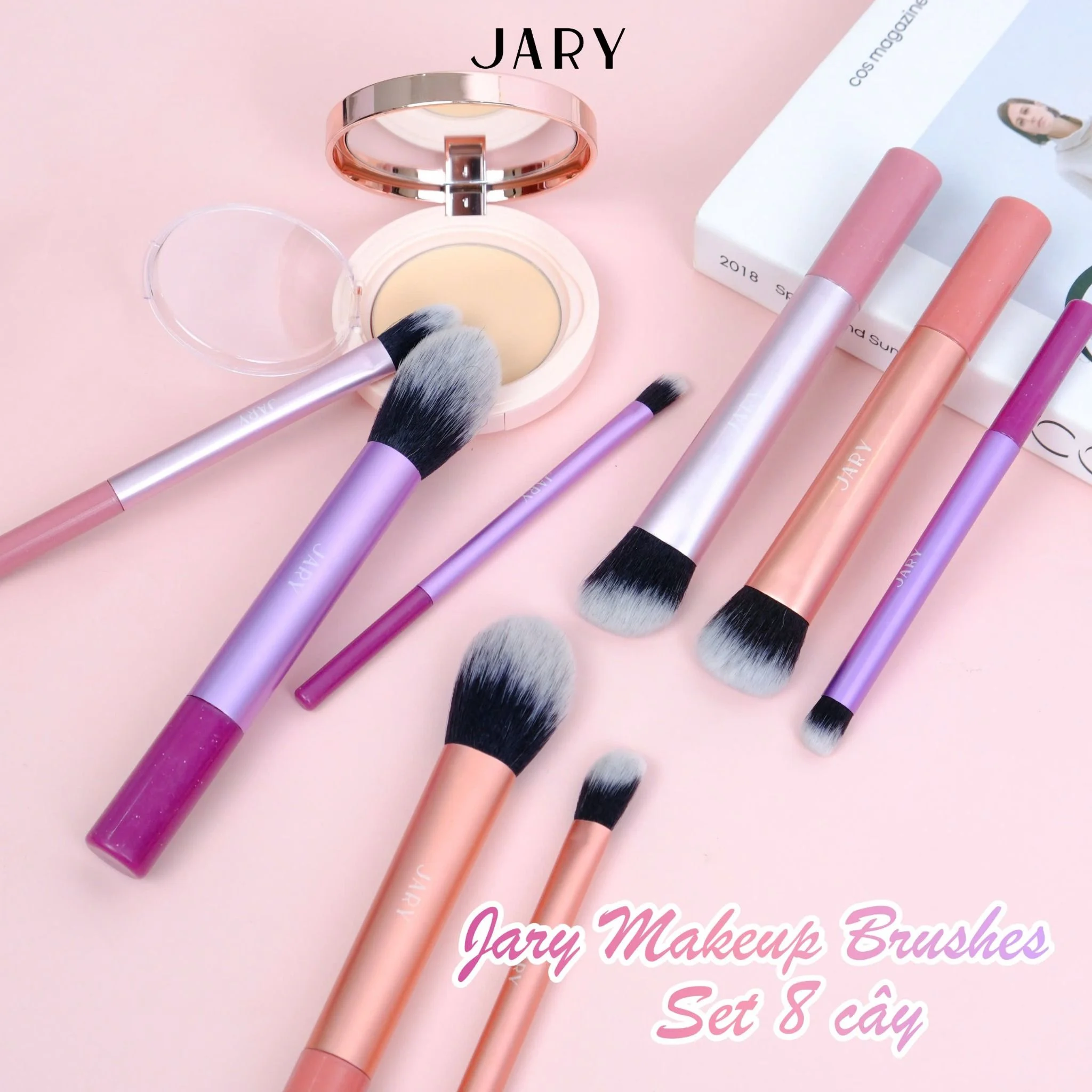 Set Cọ Trang điểm Jary Makeup Brush 8 Cây Set Cọ Trang điểm Jary Makeup Brush 8 Cây